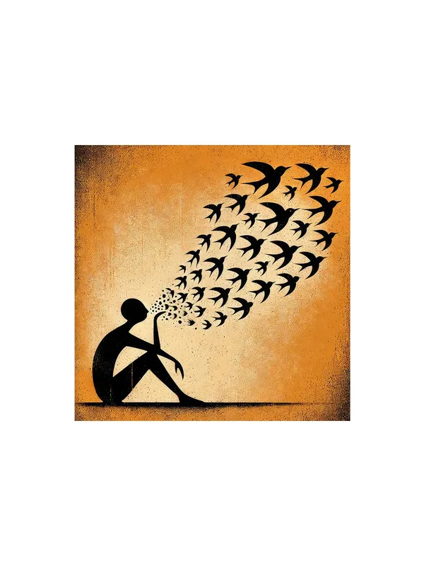 Expressive_Silhouette_Canvas-Wrapped_Painting_|_Artistic_Wall_Decor_for_Living_Rooms_and_Artistic_Spaces_24X24_Inches_(FLP24X240507)