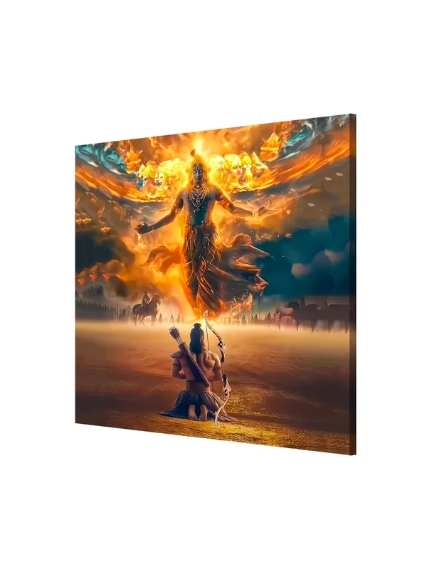 Canvas_Wrapped_Painting_of_Krishna_in_Divine_Form_-_Inspirational_Spiritual_Wall_Art_-_36X36_Inches(FLP36X360545)