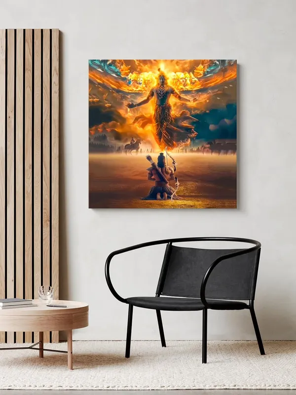Canvas_Wrapped_Painting_of_Krishna_in_Divine_Form_-_Inspirational_Spiritual_Wall_Art_-_36X36_Inches(FLP36X360545)