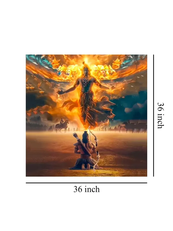 Canvas_Wrapped_Painting_of_Krishna_in_Divine_Form_-_Inspirational_Spiritual_Wall_Art_-_36X36_Inches(FLP36X360545)