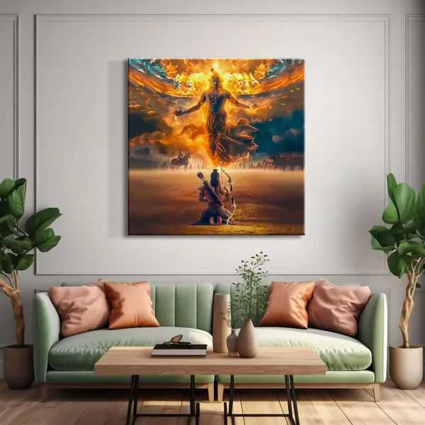Canvas_Wrapped_Painting_of_Krishna_in_Divine_Form_-_Inspirational_Spiritual_Wall_Art_-_36X36_Inches(FLP36X360545)