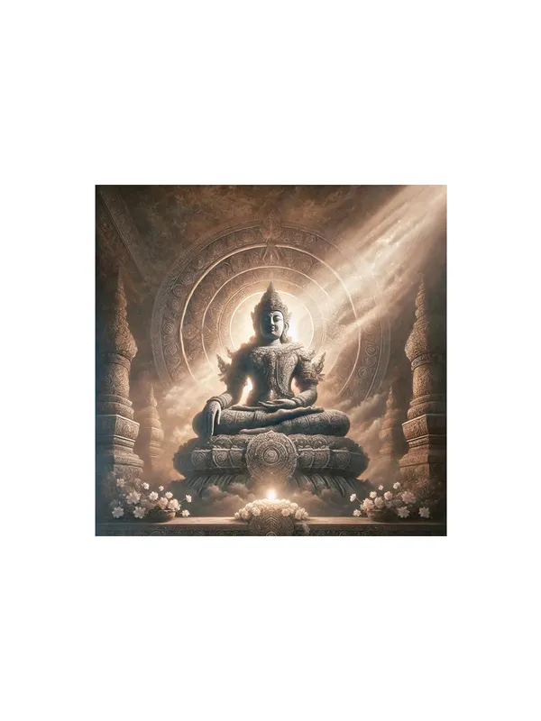 Canvas_Wrapped_Painting_of_Buddha_in_Temple_Glow_-_Tranquil_Spiritual_Decor_for_Home_-_36X36_Inches(FLP36X360552)