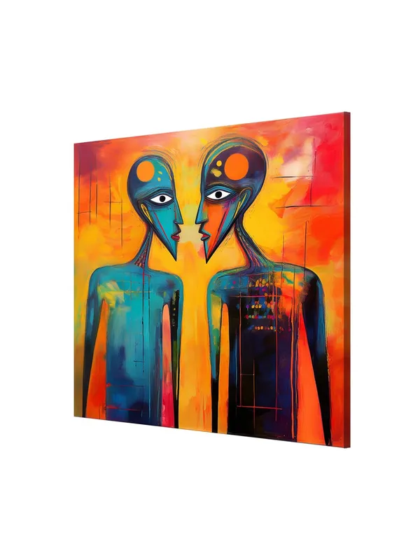 Abstract_Faces_Canvas-Wrapped_Painting_|_Bold_Modern_Art_for_Contemporary_Spaces,_Offices,_and_Hotels_36X36_Inches_(FLP36X360502)
