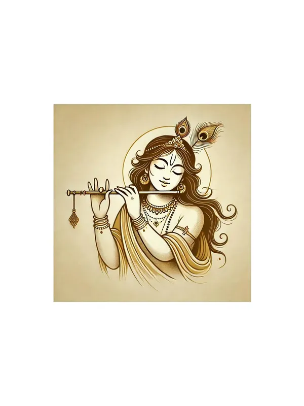 Canvas_Wrapped_Painting_of_Krishna_Playing_Flute_-_Elegant_Spiritual_Art_for_Any_Room_-_36X36_Inches(FLP36X360550)