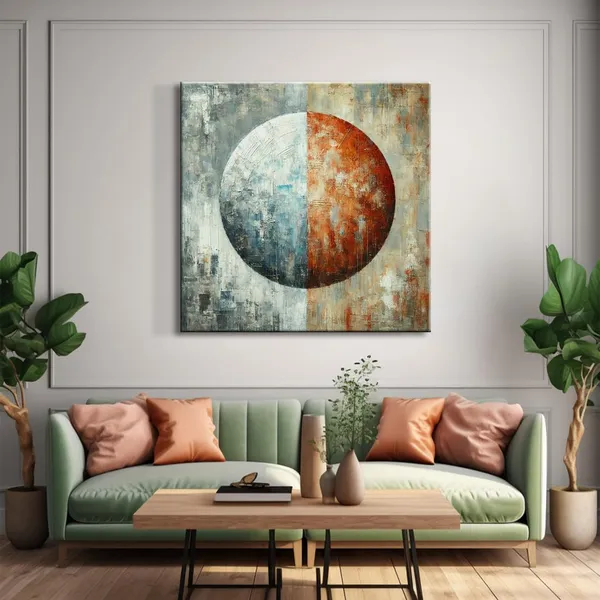 Canvas_Wrapped_Painting_of_Abstract_Cosmic_Balance_-_Modern_Art_for_Meditation_Spaces_-_36X36_Inches(FLP36X360547)