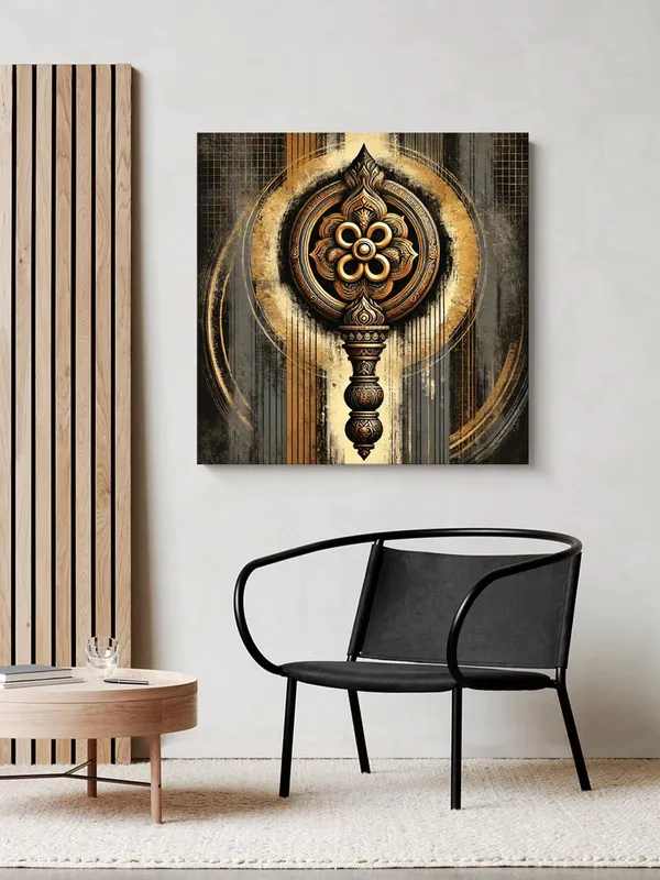 Canvas_Wrapped_Painting_of_Ornamental_Mandala_-_Spiritual_Art_for_Yoga_Studios_-_24X24_Inches(FLP24X240548)