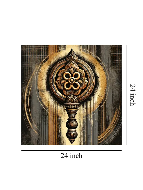 Canvas_Wrapped_Painting_of_Ornamental_Mandala_-_Spiritual_Art_for_Yoga_Studios_-_24X24_Inches(FLP24X240548)