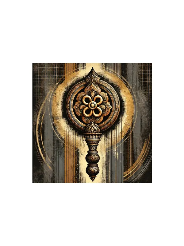 Canvas_Wrapped_Painting_of_Ornamental_Mandala_-_Spiritual_Art_for_Yoga_Studios_-_24X24_Inches(FLP24X240548)