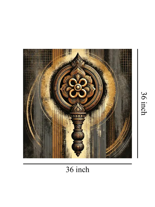 Canvas_Wrapped_Painting_of_Ornamental_Mandala_-_Spiritual_Art_for_Yoga_Studios_-_36X36_Inches(FLP36X360548)