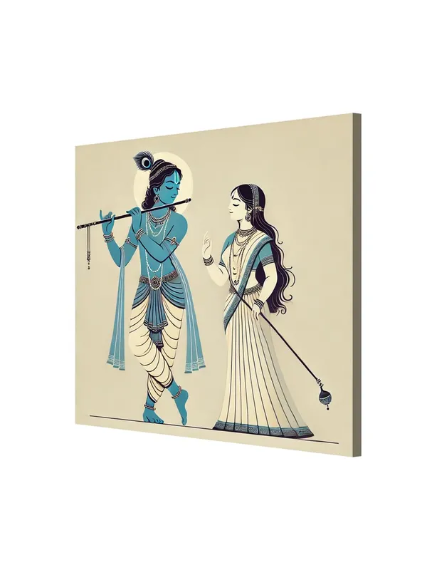 Canvas_Wrapped_Minimalist_Painting_of_Krishna_and_Radha_-_Elegant_Art_for_Modern_Homes_-_24X24_Inches(FLP24X240562)