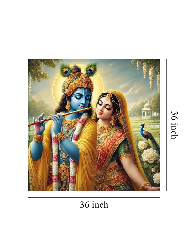 Canvas_Wrapped_Painting_of_Krishna_Playing_Flute_in_Serene_Landscape_-_Divine_Wall_Art_for_Living_Room_-36X36_Inches(FLP36X360512)