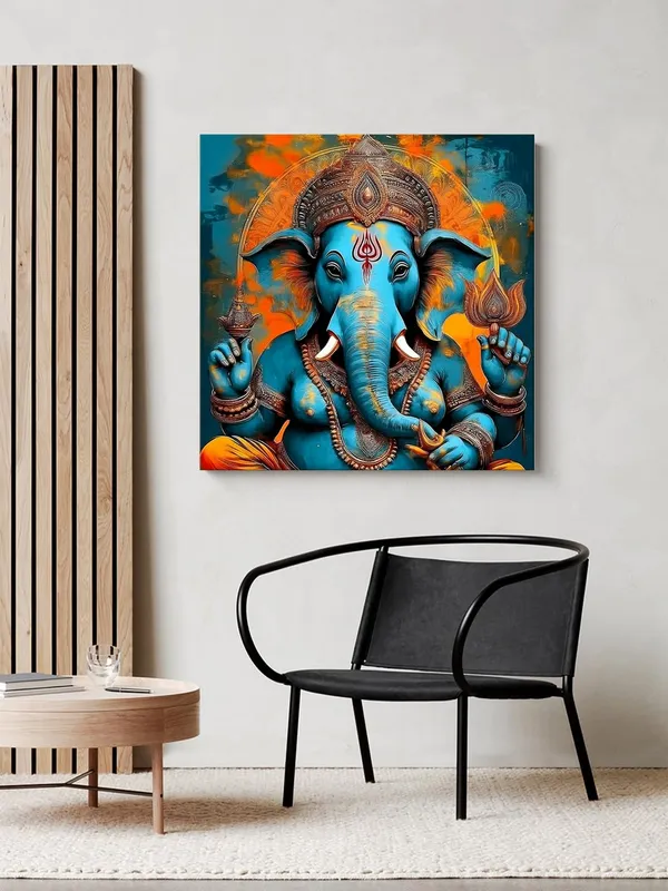 Vibrant_Ganesha_Canvas-Wrapped_Painting_|_Traditional_Hindu_Deity_Art_for_Home,_Temple,_and_Meditation_Space_24X24_Inches_(FLP24X240505)
