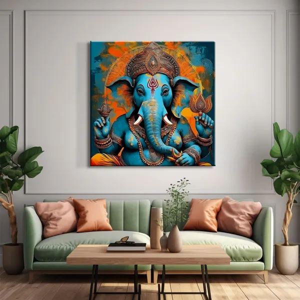 Vibrant_Ganesha_Canvas-Wrapped_Painting_|_Traditional_Hindu_Deity_Art_for_Home,_Temple,_and_Meditation_Space_36X36_Inches_(FLP36X360505)