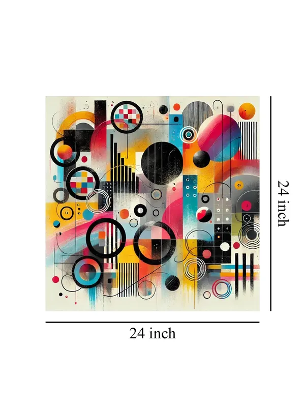 Canvas_Wrapped_Geometric_Abstract_Painting_-_Vibrant_Art_for_Creative_Spaces_-_24X24_Inches(FLP24X240557)
