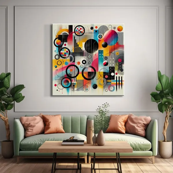 Canvas_Wrapped_Geometric_Abstract_Painting_-_Vibrant_Art_for_Creative_Spaces_-_24X24_Inches(FLP24X240557)
