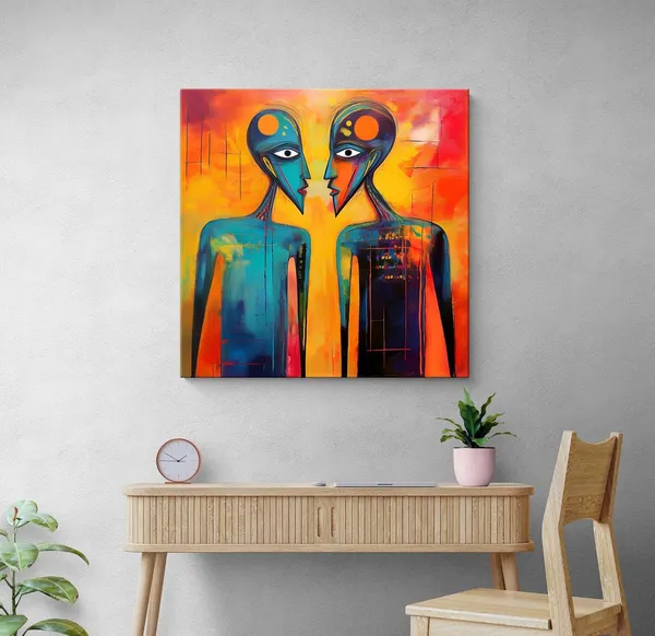 Abstract_Faces_Canvas-Wrapped_Painting_|_Bold_Modern_Art_for_Contemporary_Spaces,_Offices,_and_Hotels_24X24_Inches_(FLP24X240502)