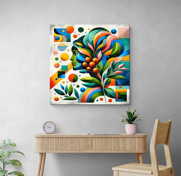 Canvas_Wrapped_Abstract_Painting_of_Nature_and_Geometry_-_Contemporary_Art_for_Homes_-_24X24_Inches(FLP24X240546)
