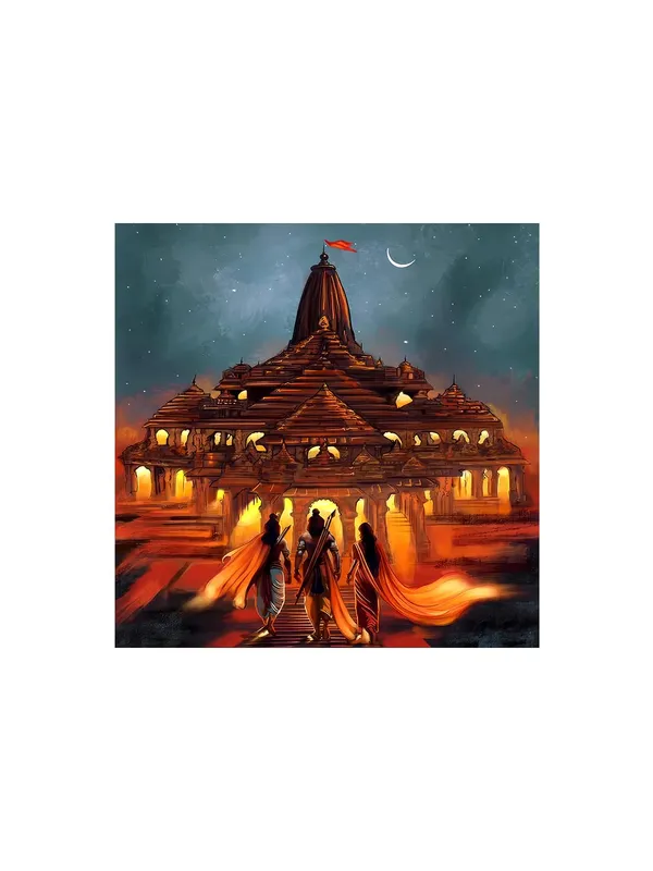 Mystic_Temple_at_Night_Canvas-Wrapped_Painting_|_Spiritual_Landscape_Art_for_Peaceful_Home_Décor_24X24_Inches_(FLP24X240506)