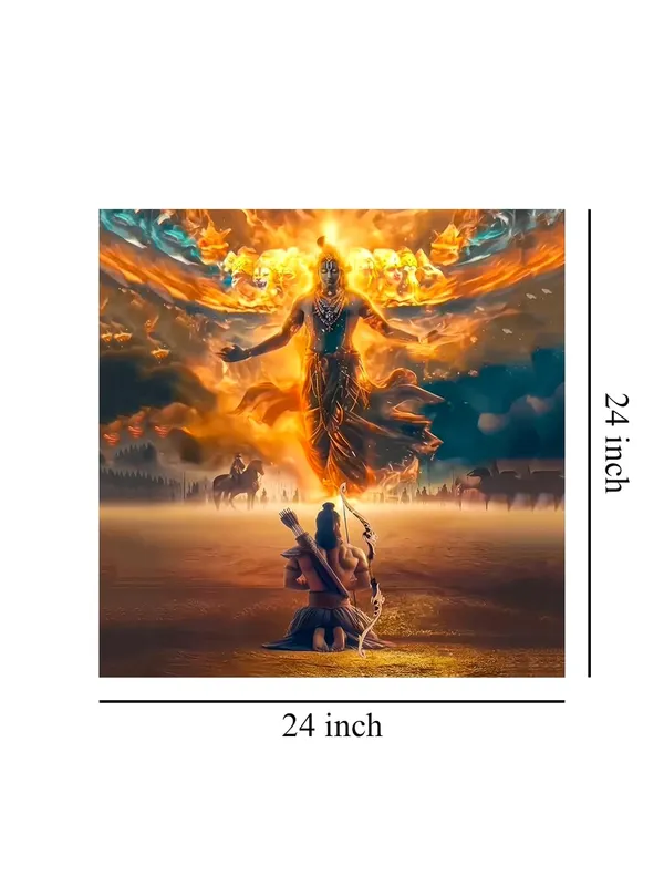 Canvas_Wrapped_Painting_of_Krishna_in_Divine_Form_-_Inspirational_Spiritual_Wall_Art_-_24X24_Inches(FLP24X240545)