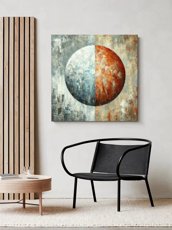 Canvas_Wrapped_Painting_of_Abstract_Cosmic_Balance_-_Modern_Art_for_Meditation_Spaces_-_24X24_Inches(FLP24X240547)
