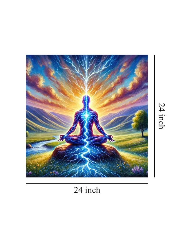 Canvas_Wrapped_Painting_of_Lord_Hanuman_with_Divine_Aura_-_Powerful_Spiritual_Decor_for_Any_Room_-24x24_Inches(FLP24X240520)