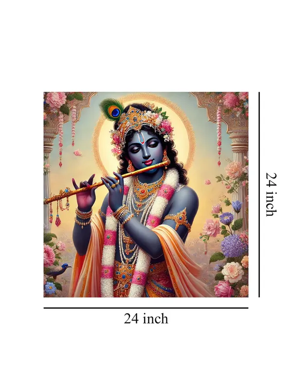 Romantic_Krishna_Canvas_Painting_with_Flowers_-_Elegant_Spiritual_Art_for_Living_Room_Decor_24X24_Inches_(FLP24X240537)