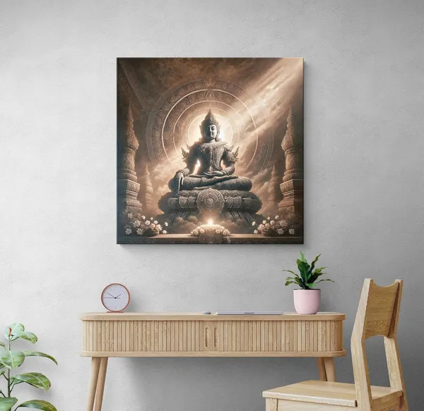 Canvas_Wrapped_Painting_of_Buddha_in_Temple_Glow_-_Tranquil_Spiritual_Decor_for_Home_-_24X24_Inches(FLP24X240552)
