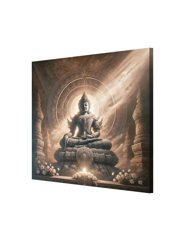 Canvas_Wrapped_Painting_of_Buddha_in_Temple_Glow_-_Tranquil_Spiritual_Decor_for_Home_-_24X24_Inches(FLP24X240552)