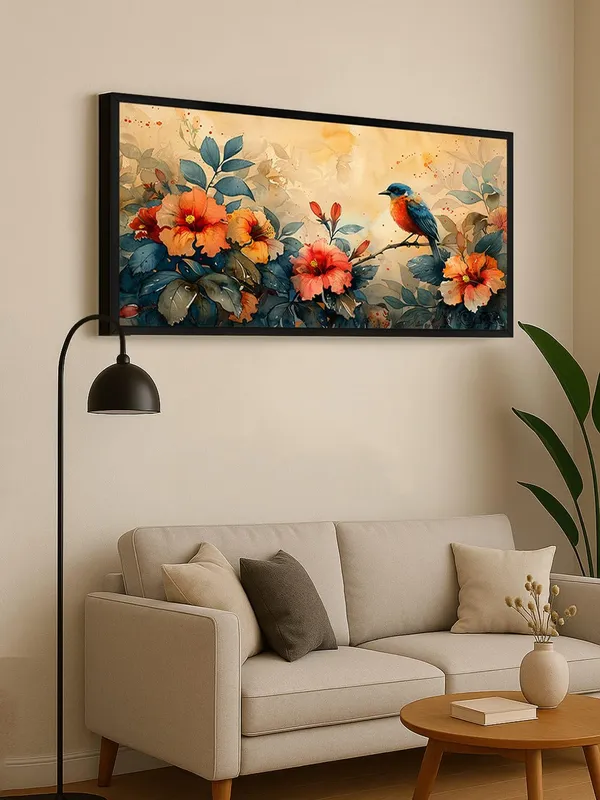 Bird_and_Hibiscus_Canvas_Wall_Art