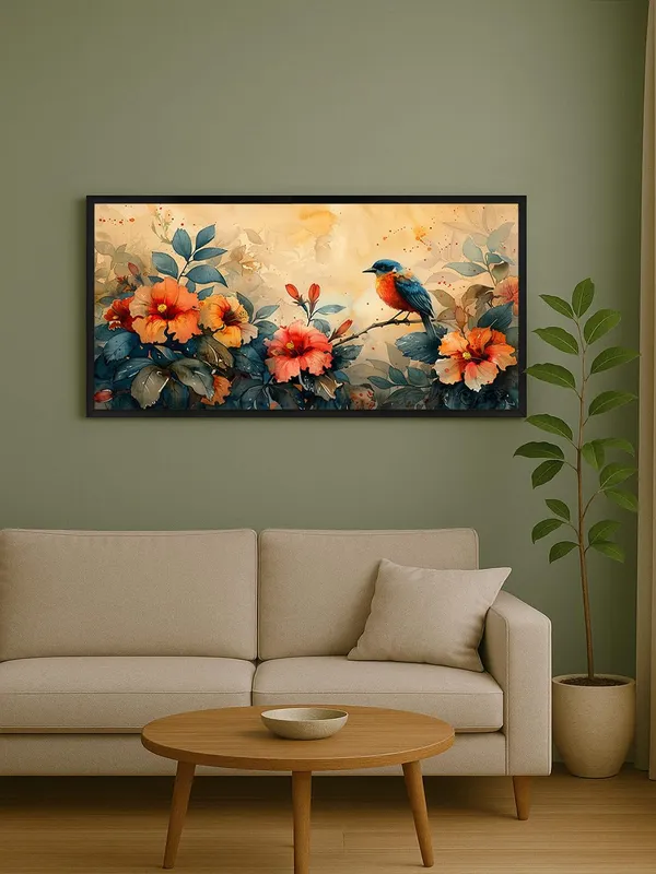 Bird_and_Hibiscus_Canvas_Wall_Art