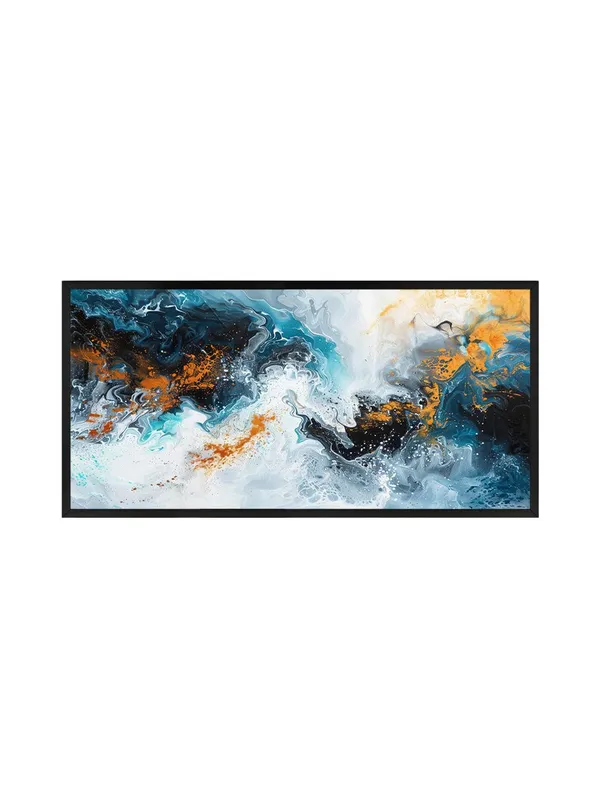 Modern_Abstract_Wall_Art,_Blue_Orange_White_Canvas_Print,_Black_Frame,_Living_Room_Decor