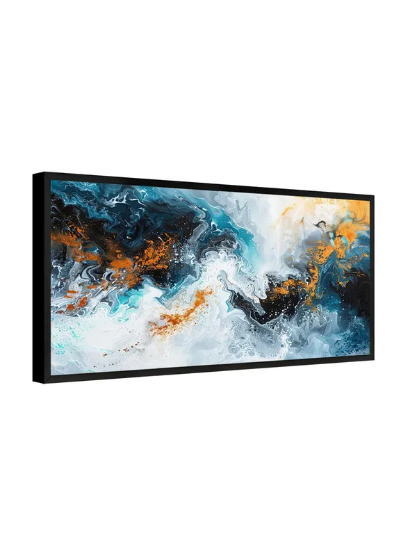 Modern_Abstract_Wall_Art,_Blue_Orange_White_Canvas_Print,_Black_Frame,_Living_Room_Decor