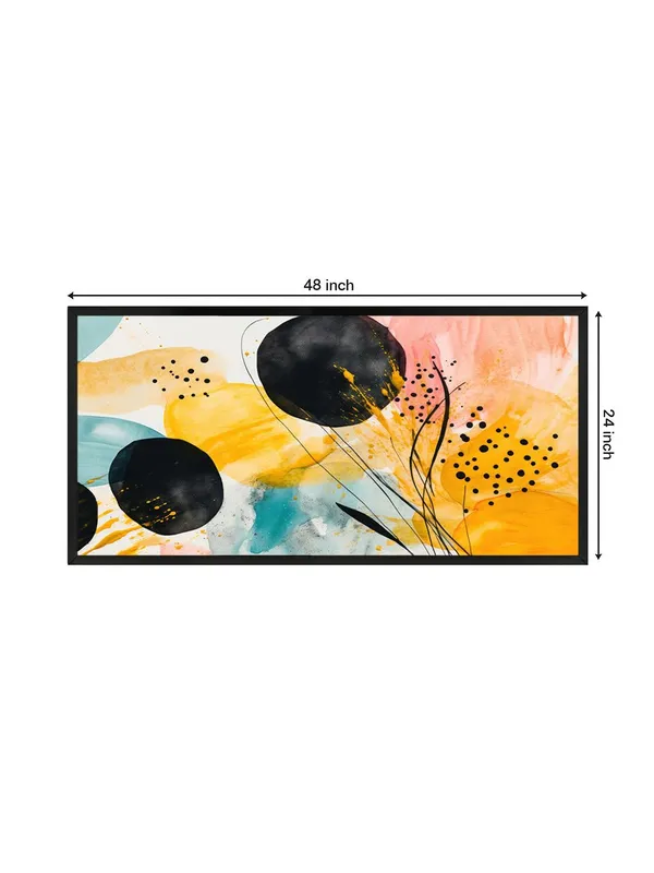 Modern_Abstract_Wall_Art,_Black_and_Yellow_Watercolor_Print,_Large_Framed_Canvas_Painting_for_Living_Room