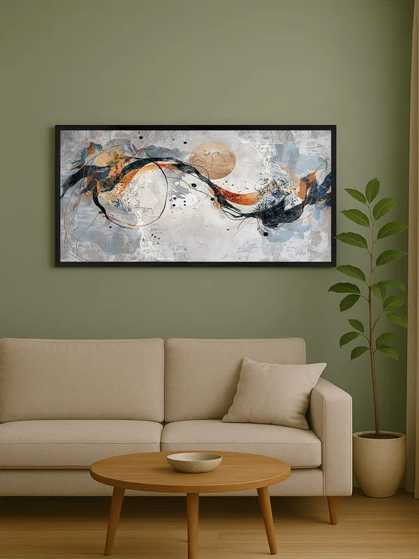 Modern_Abstract_Wall_Art_Canvas,_Large_Living_Room_Decor,_Blue_and_Orange_Wave_Design,_Black_Frame