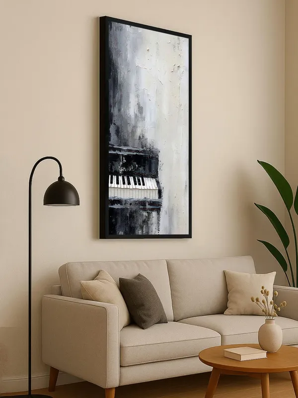 Modern_Abstract_Piano_Wall_Art,_Black_and_White_Canvas_Print_with_Frame,_Living_Room_Decor