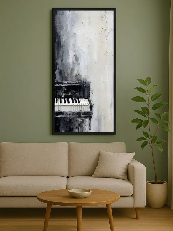 Modern_Abstract_Piano_Wall_Art,_Black_and_White_Canvas_Print_with_Frame,_Living_Room_Decor