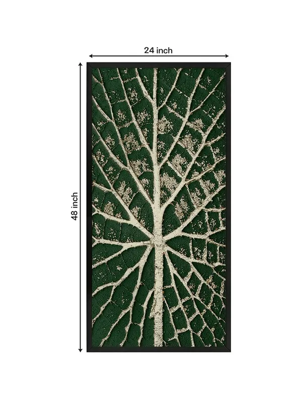 Modern_Abstract_Tree_Wall_Art,_Green_and_White_Canvas_Print,_Black_Frame,_Living_Room_Decor