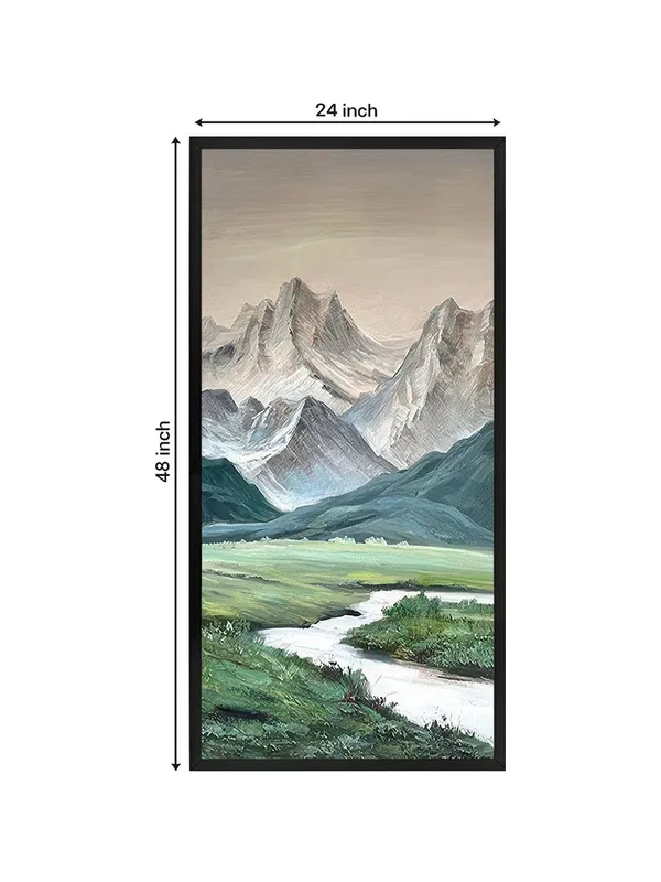 Mountain_Landscape_Canvas_Wall_Art,_Framed_Nature_Print,_Living_Room_Decor,_3D_Snow_Peak_River_Valley_Painting