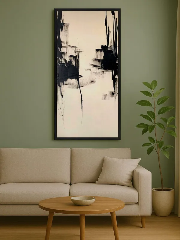 Modern_Abstract_Black_and_White_Wall_Art_Canvas_Print_with_Frame,_Large_Vertical_Wall_Decor_for_Living_Room