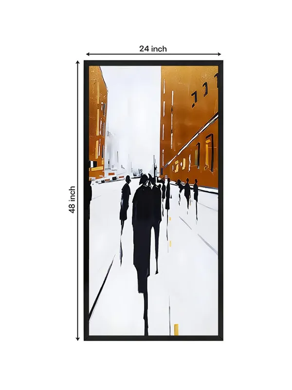 Modern_Abstract_Urban_Scene_Wall_Art,_Black_Frame,_Large_Vertical_Canvas_Print_for_Living_Room_Decor