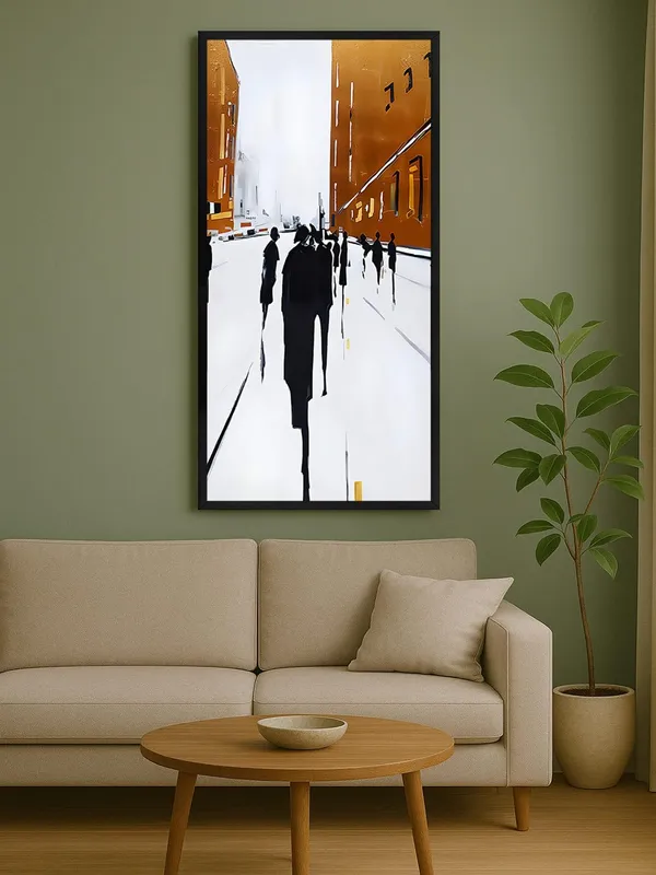 Modern_Abstract_Urban_Scene_Wall_Art,_Black_Frame,_Large_Vertical_Canvas_Print_for_Living_Room_Decor