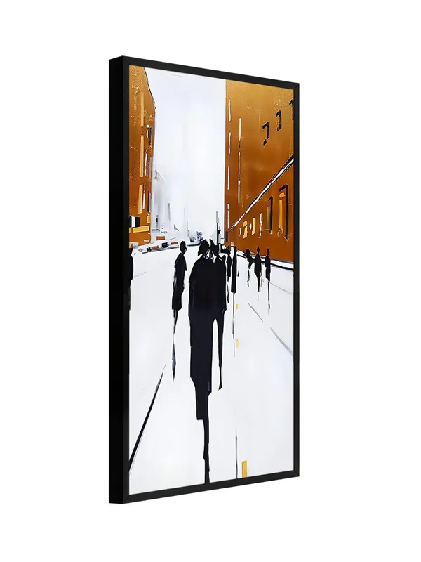 Modern_Abstract_Urban_Scene_Wall_Art,_Black_Frame,_Large_Vertical_Canvas_Print_for_Living_Room_Decor