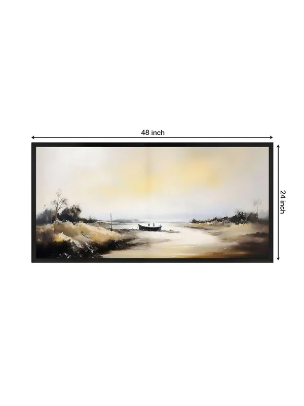Modern_Landscape_Wall_Art_Print_with_Black_Frame,_Seascape_Canvas_Painting,_Living_Room_Decor