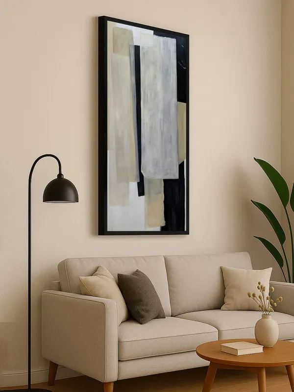 Modern_Abstract_Canvas_Wall_Art,_Black_and_White_Print,_120_x_60_cm,_Framed_Vertical_Painting_for_Living_Room