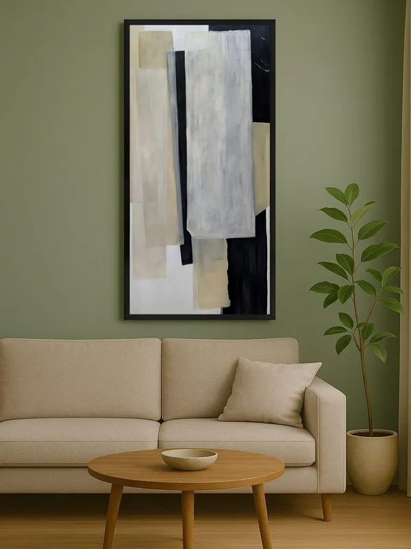 Modern_Abstract_Canvas_Wall_Art,_Black_and_White_Print,_120_x_60_cm,_Framed_Vertical_Painting_for_Living_Room