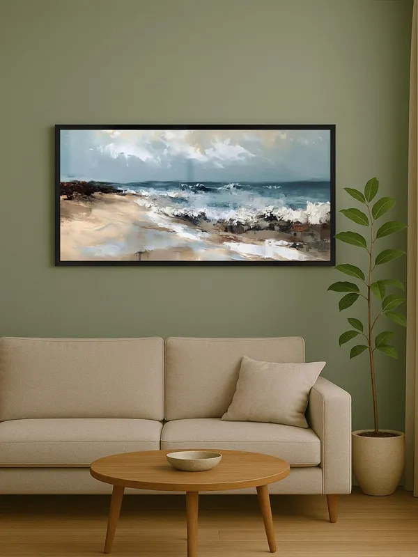 Large_Coastal_Seascape_Canvas_Wall_Art,_Black_Framed_Ocean_Wave_Painting,_Living_Room_Decor