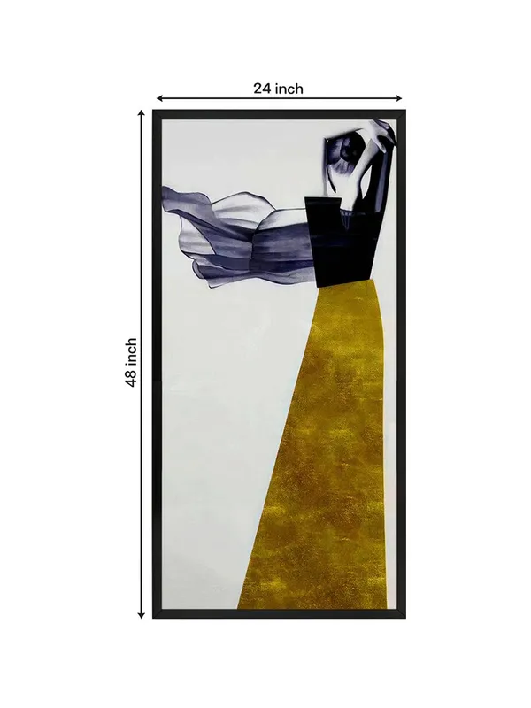 Modern_Abstract_Wall_Art,_Canvas_Print_with_Black_Frame,_Gold_and_Navy_Design,_120_x_60_cm,_Vertical_Orientation