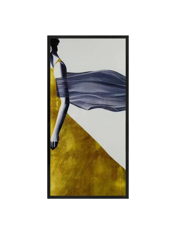 Modern_Abstract_Wall_Art_Canvas_Print,_Black_Frame,_Yellow_and_Grey_Design,_120_x_60_cm,_Living_Room_Decor