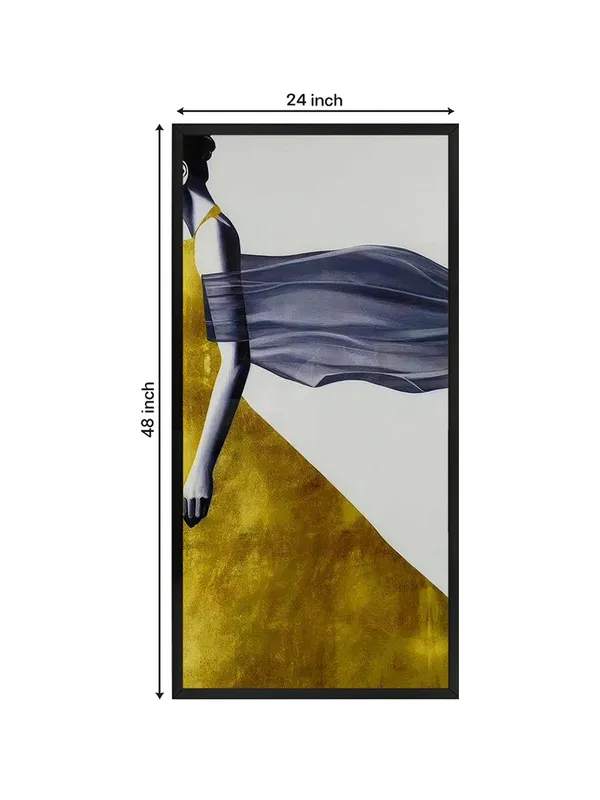 Modern_Abstract_Wall_Art_Canvas_Print,_Black_Frame,_Yellow_and_Grey_Design,_120_x_60_cm,_Living_Room_Decor