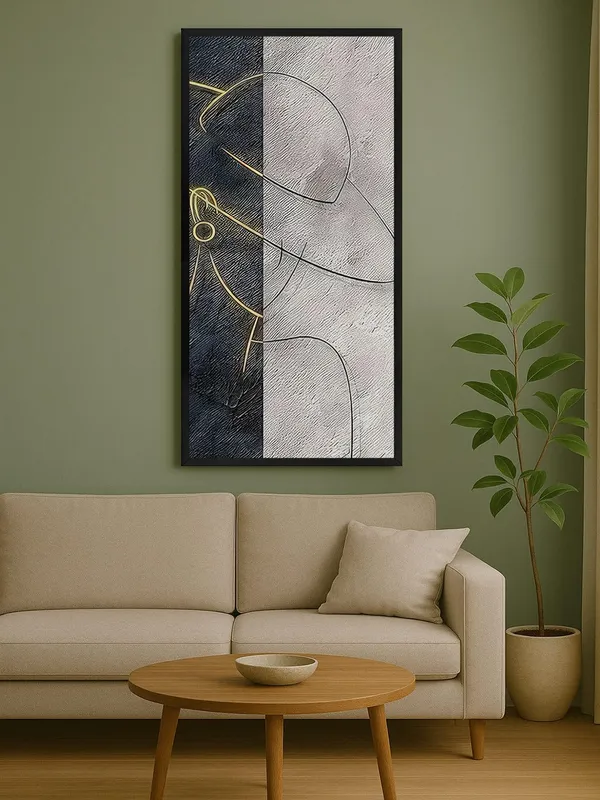 Modern_Abstract_Wall_Art_Print,_Black_and_White_Canvas,_Minimalist_Line_Drawing,_Framed_Living_Room_Decor
